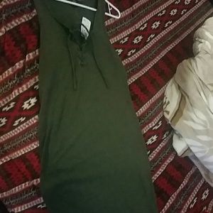 Olive green dress